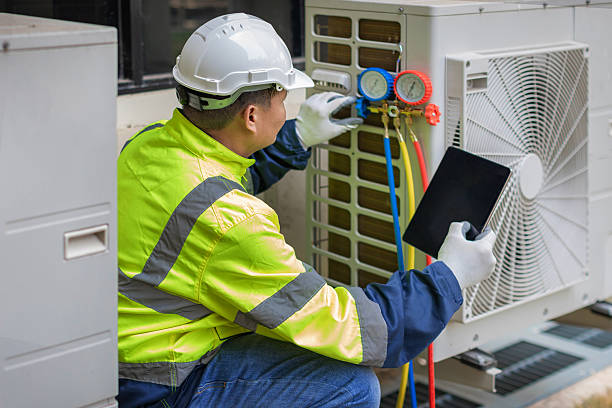 Professional Ductwork Repair technician working in Goshen, NY